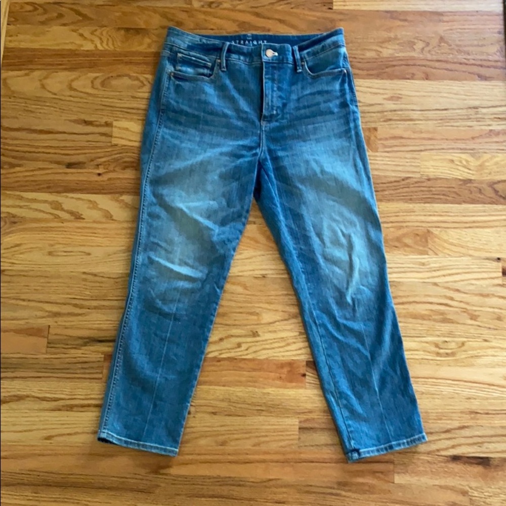 Straight Crop High Rise Jeans